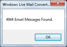 Windows Live Mail Export
