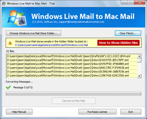 Convert Vista Windows Mail